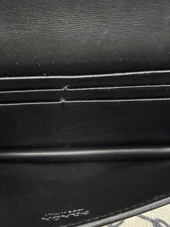 Prada Black Quilted Leather Chain Wallet-authentic - Picture 3 of 6